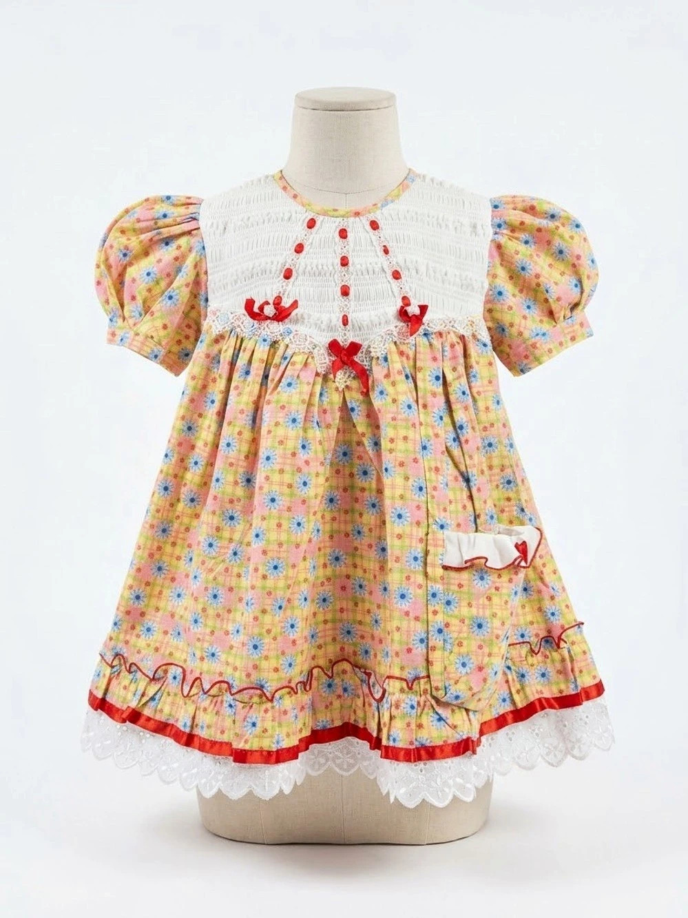 Sammy Floral Puff Sleeve Dress Size 3